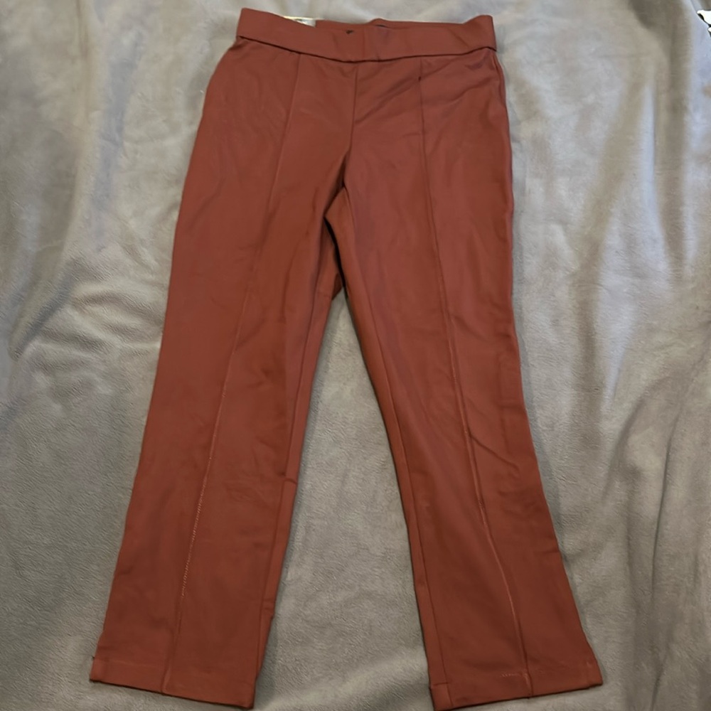 Christian Siriano New York brown ponte pants NWT